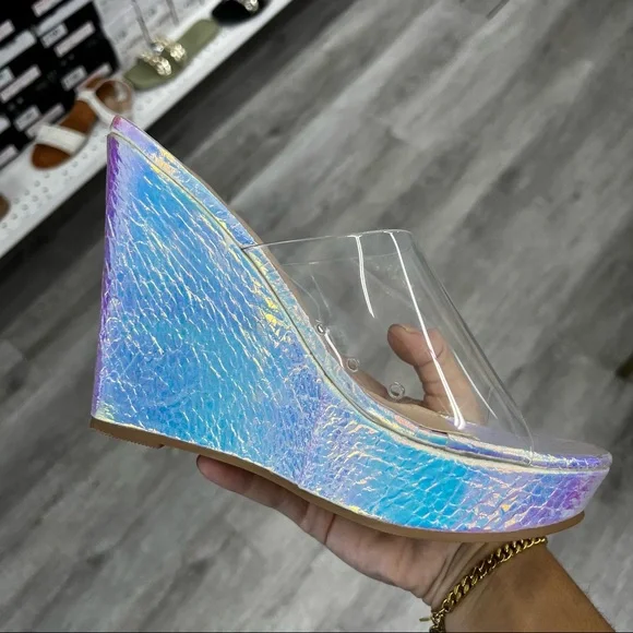 Iridescent clear wedge - Picture 3 of 7